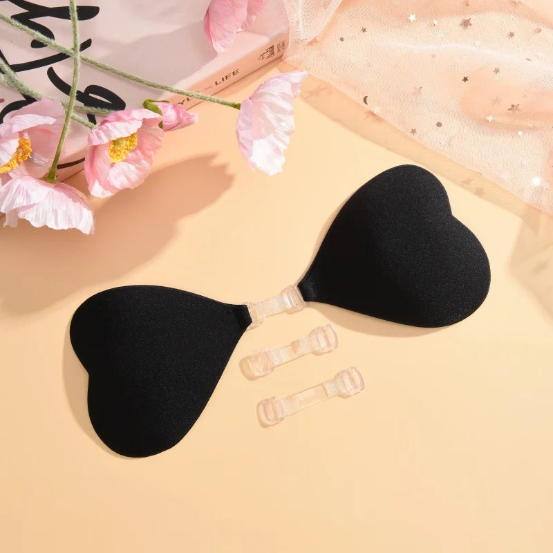 Heart Shaped Silicone Nipple Covers Wireless Bra Invisible