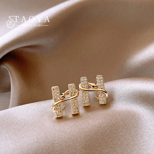 Henrietta - Snake Wrapped Letters Earrings