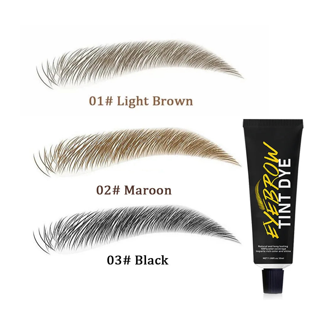 Eyebrow Tint Gel Set, Waterproof & Smudge-Proof