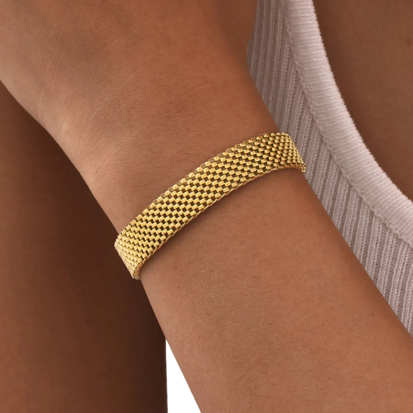 Jenny - Stainless Chain Bracelet, 18k PVD Gold Plated