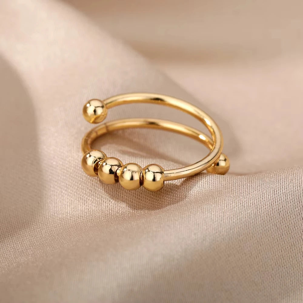 Open Rings 18k gold plated