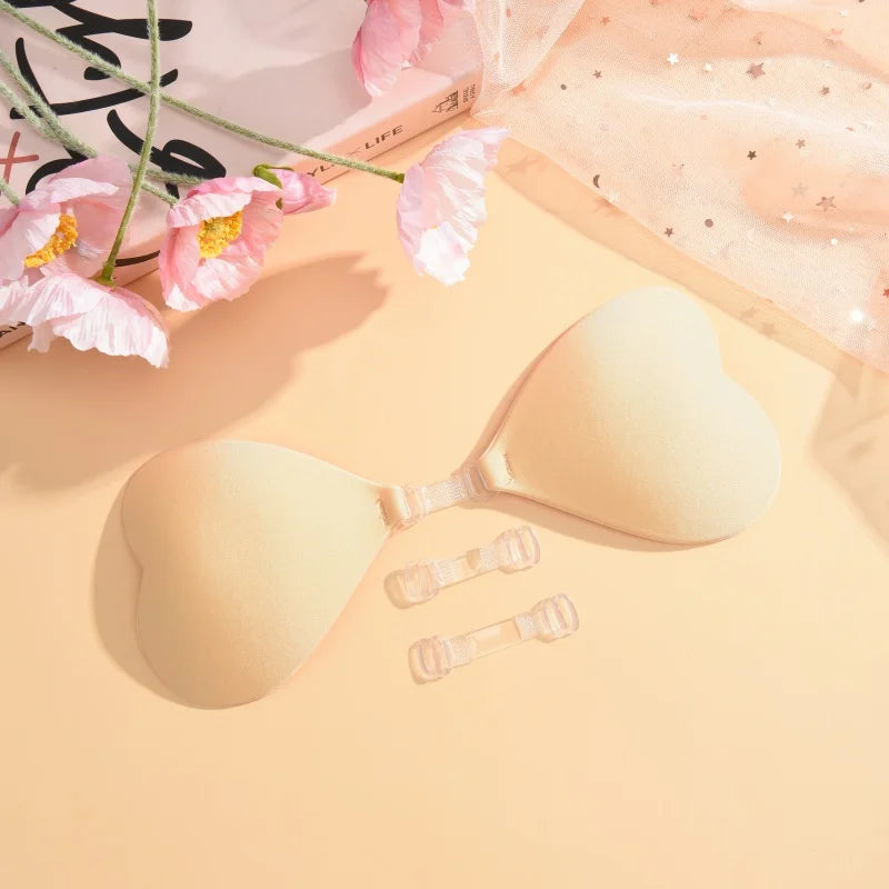 Heart Shaped Silicone Nipple Covers Wireless Bra Invisible