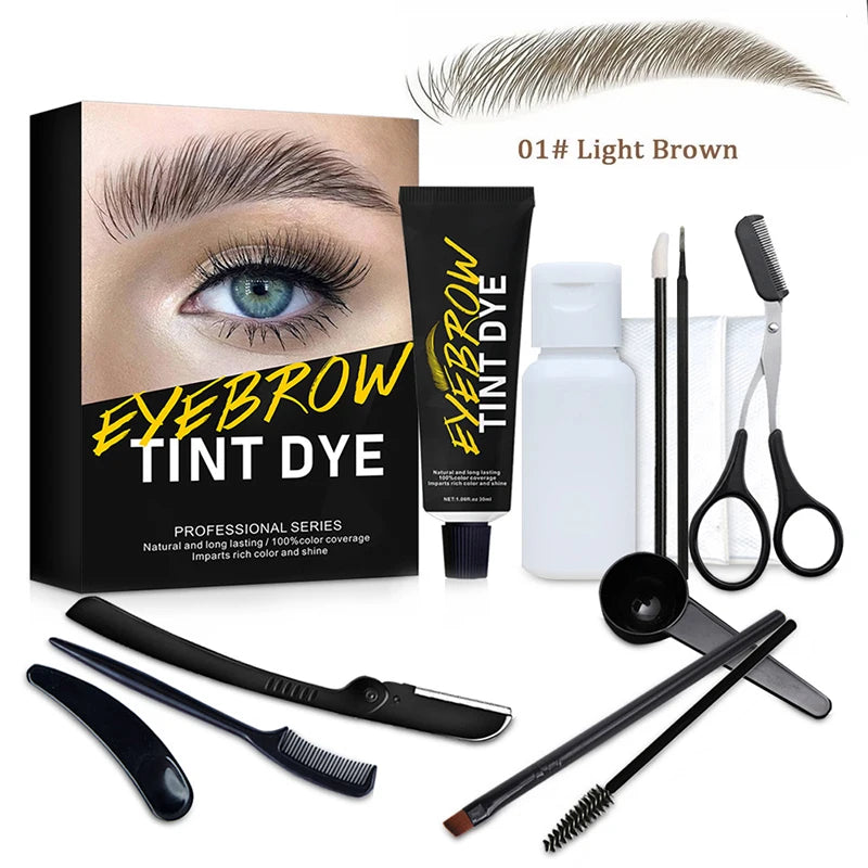 Eyebrow Tint Gel Set, Waterproof & Smudge-Proof