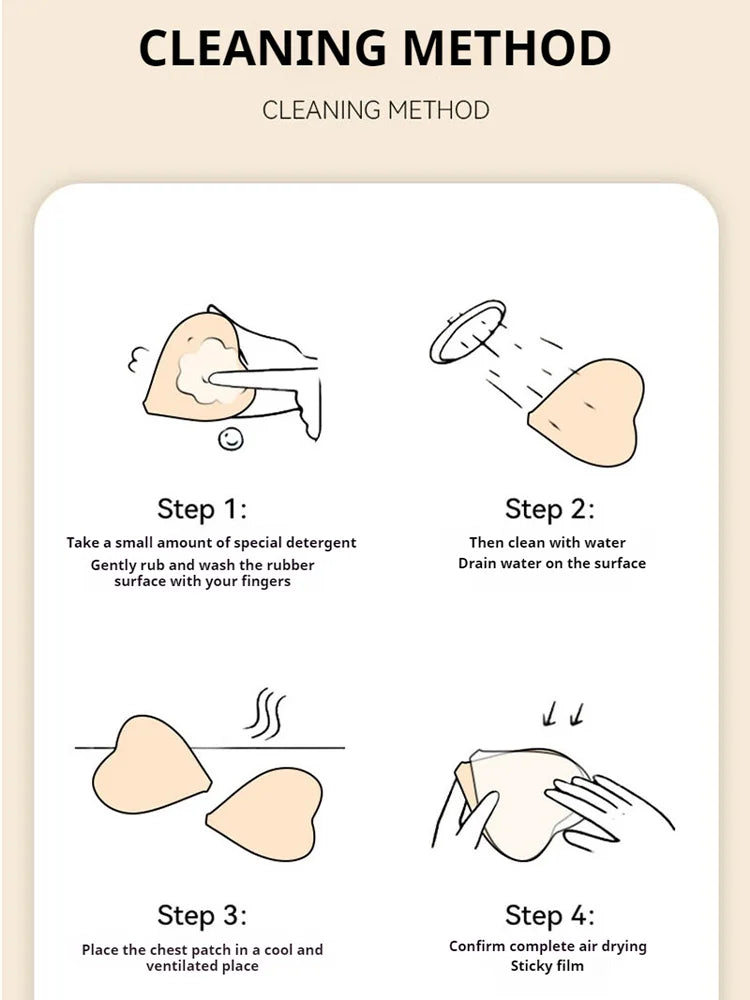 Heart Shaped Silicone Nipple Covers Wireless Bra Invisible