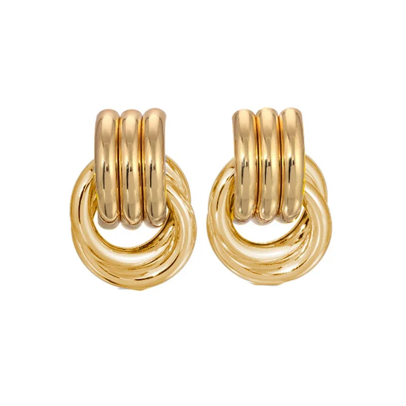 Vaila - 18k gold plated Stainless Twist Knot Earrings - Multiple Variants