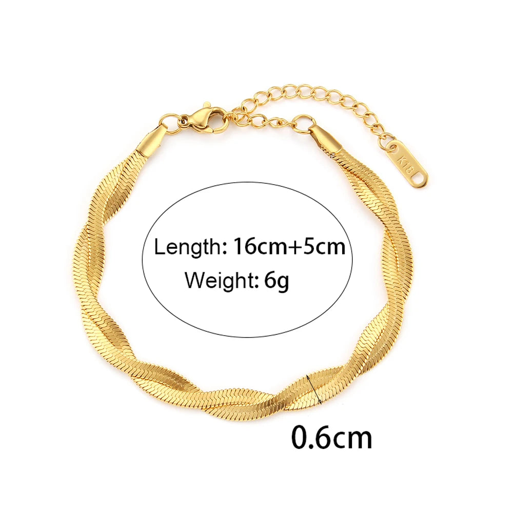 Belle Stainless 18K Gold Plated Necklace