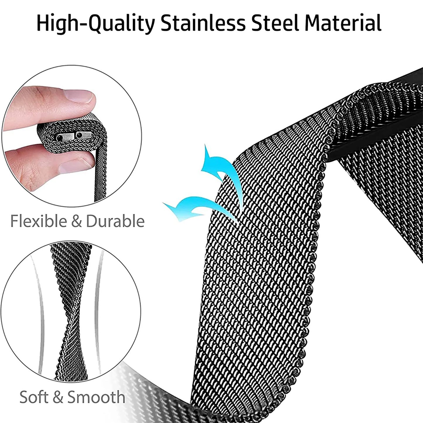 Metal Milanese Strap for Apple Watch Band Ultra3/2 49mm 11 10 9 8 7 Magnetic Bracelet iWatch 6 5 4 SE2 46mm 45mm 41mm 44mm 40mm