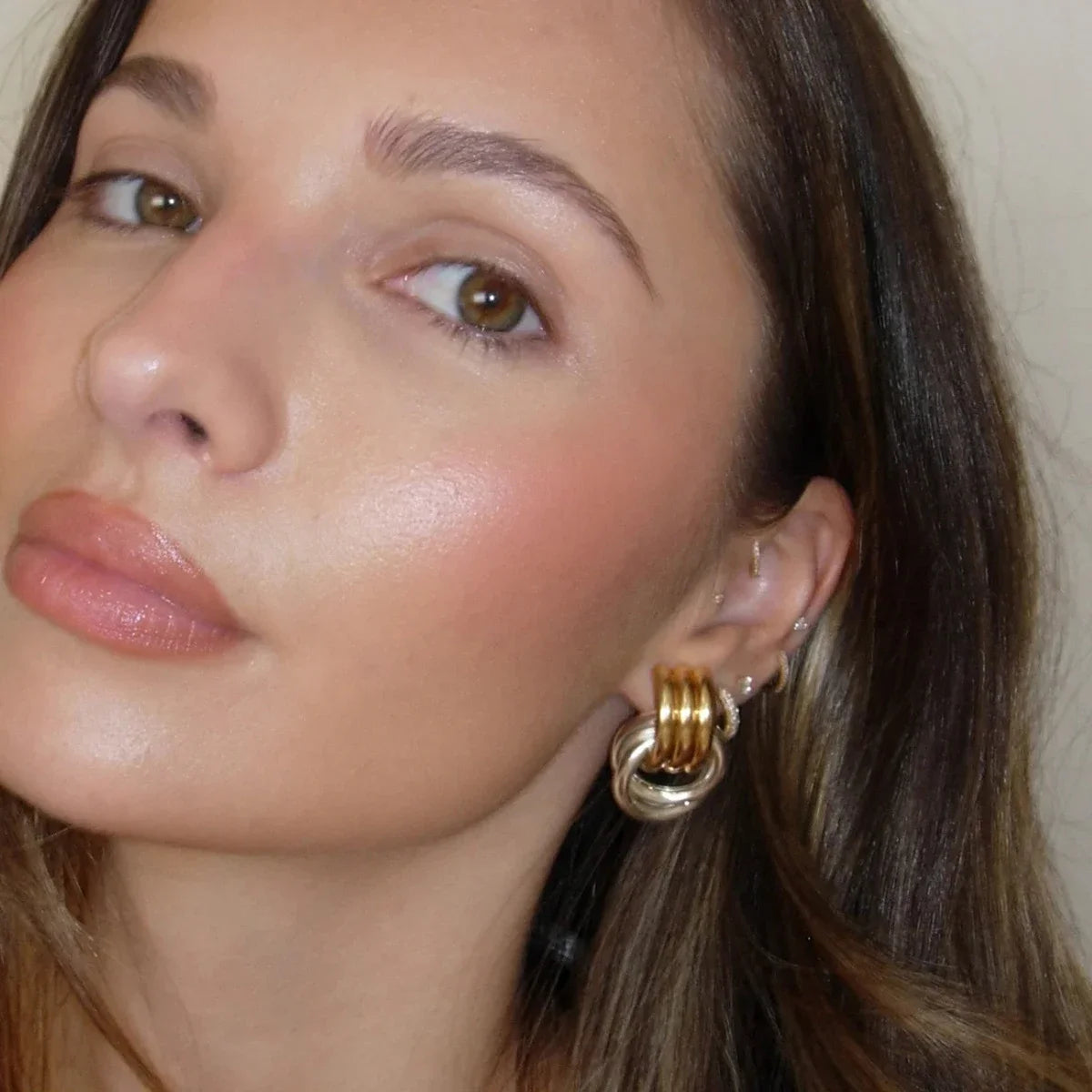 Vaila - 18k gold plated Stainless Twist Knot Earrings - Multiple Variants