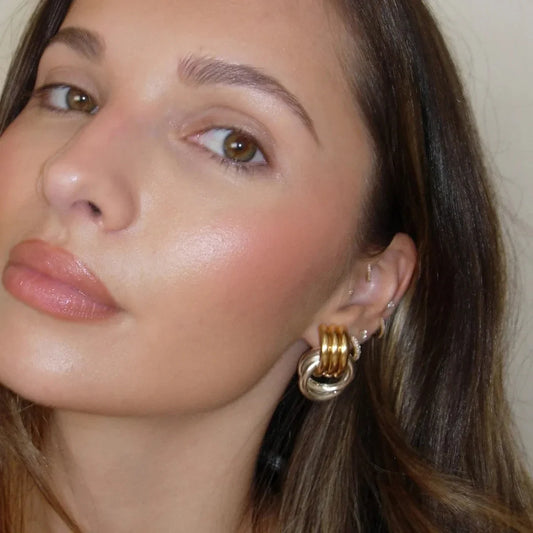 Vaila - 18k gold plated Stainless Twist Knot Earrings - Multiple Variants