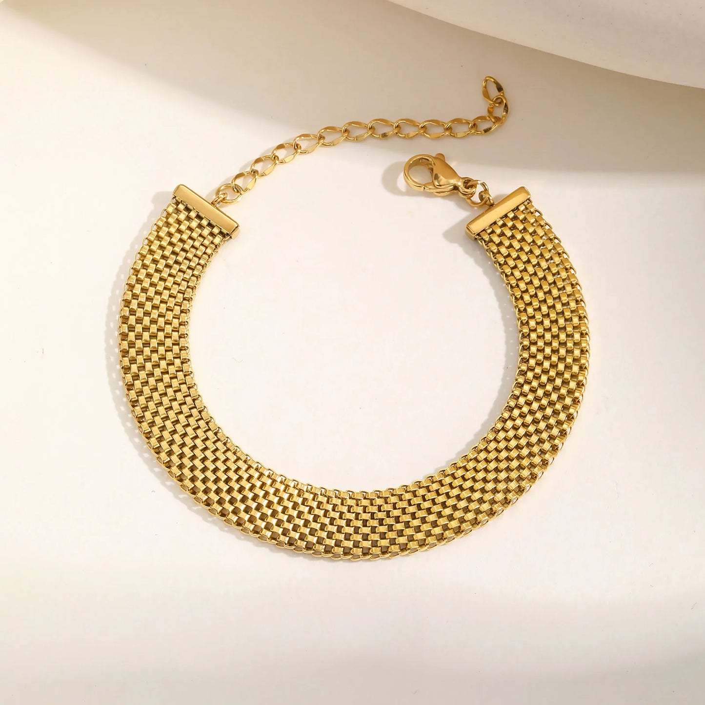 Jenny - Stainless Chain Bracelet, 18k PVD Gold Plated