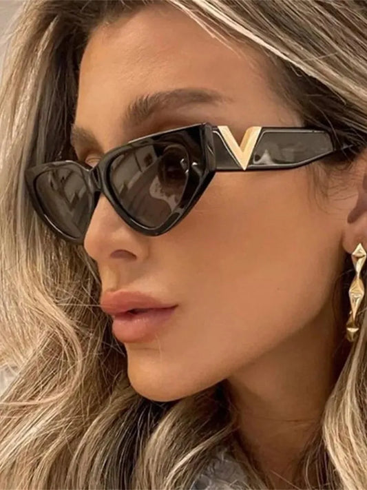 Luxury Vintage Cat Eyt Sunglasses Women Eyewear UV400 Gafas De Sol Mujer